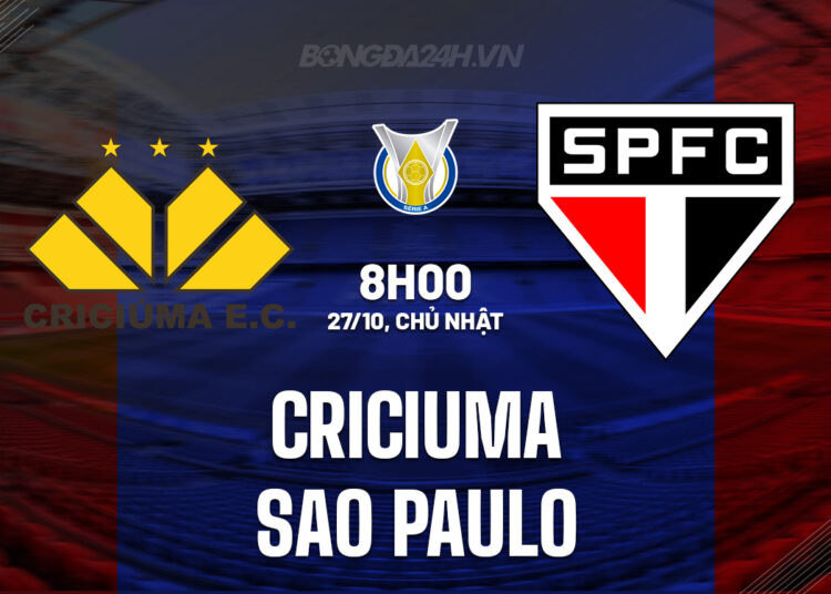 Nhận định bóng đá Criciuma vs Sao Paulo VĐQG Brazil 2024