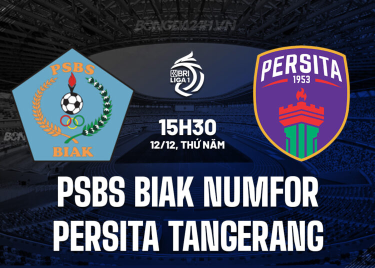 Nhận định bóng đá PSBS Biak Numfor vs Persita Tangerang hôm nay